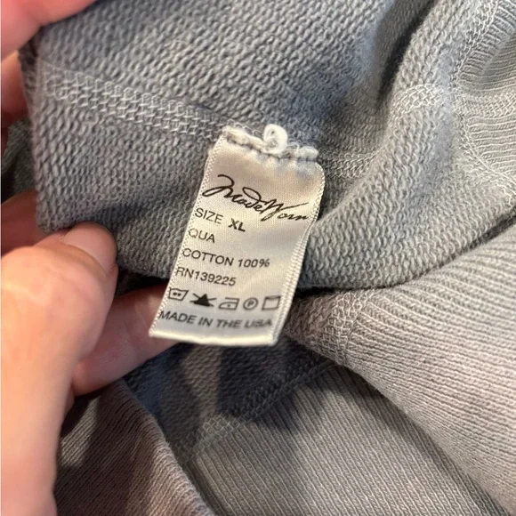 Madeworn Shrunken Sweatshirt Light Gray XL - Picture 4 of 4